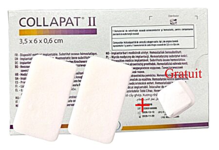 Collapat II -𝐏𝐚𝐜𝐡𝐞𝐭 2x 3,5x6x0,6 cm+10x10x10 cm Gratuit Biomaterial pentru Regenerare Osoasă